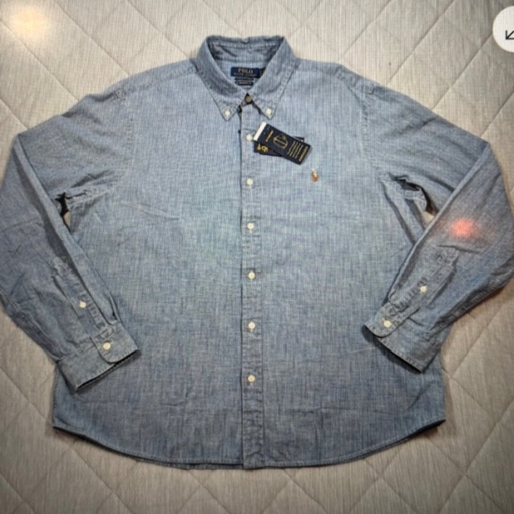 Polo Ralph Lauren Men's Chambray long sleeve shirt size XL